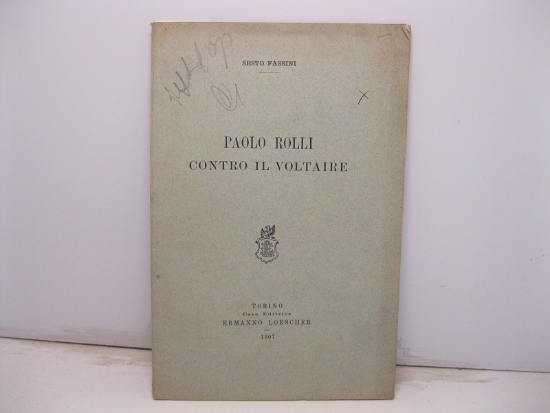 Paolo Rolli contro il Voltaire